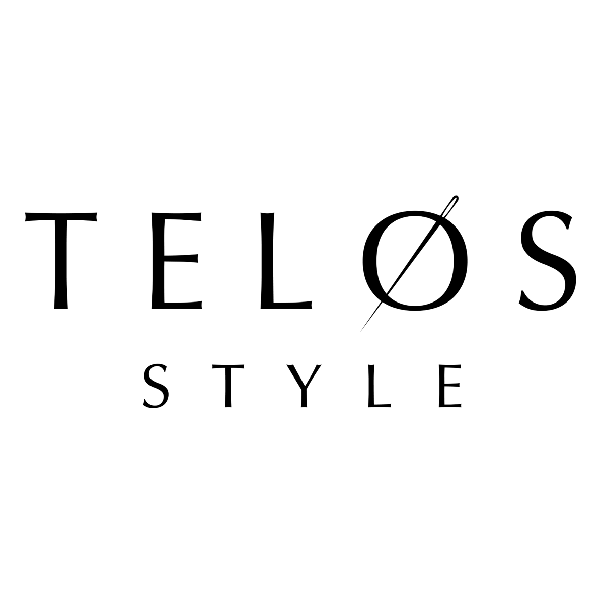 TELOS Style Logo Black on White Square